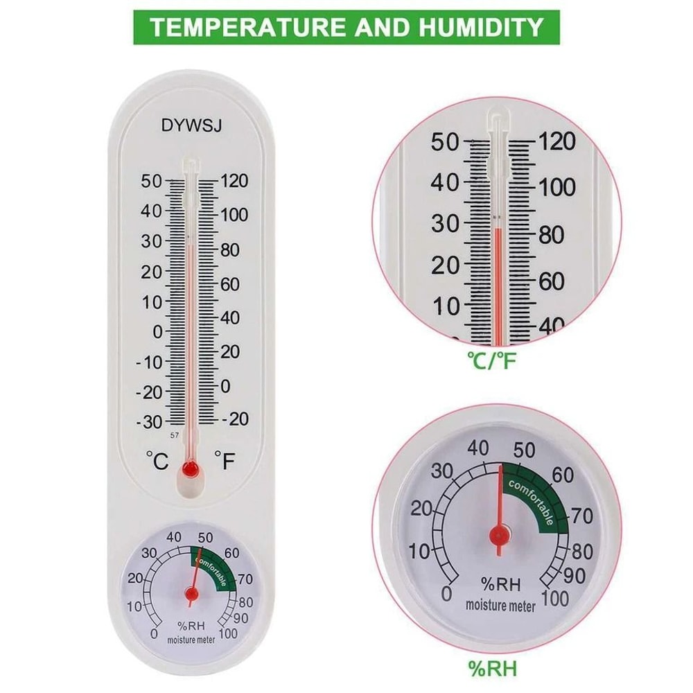 Ultimate Indoor Outdoor Wall Thermometer Humidity Meter For Garden Greenhouse 4