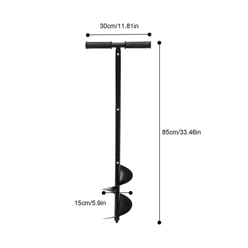 Heavy Duty Manual Post Hole Auger Hand Drill For Fence Garden 11