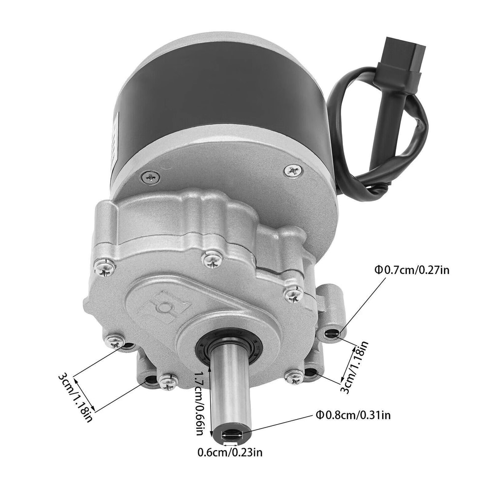 Premium DC Geared Motor Electric Motor Low Speed Torque Motor For Beach Bikes 12