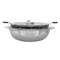 Hot Pot Lifting Two Grid Chinesestyle Lifting Hot Pot Steel Fondue Chafing Dish 2
