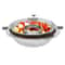 Hot Pot Lifting Two Grid Chinesestyle Lifting Hot Pot Steel Fondue Chafing Dish 5