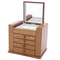 Vintage Wooden Jewelry Storage Box Large 5 Drawer Jewelry Organizer Cabinet 2