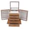 Vintage Wooden Jewelry Storage Box Large 5 Drawer Jewelry Organizer Cabinet 4