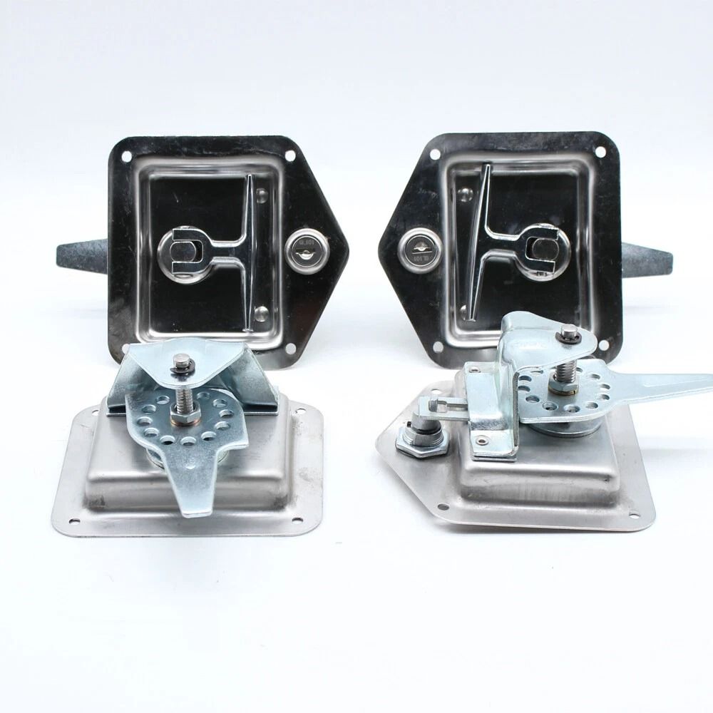 Premium T Handle Tool Box Locks With Stainless Steel Latch 8 Keys For Trucks Trailers 6
