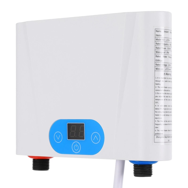 Electric Tankless Water Heater Under Sink Instant Hot Water 8