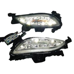 premium hyundai sonata fog lights bezel set direct fit for sonata halogen daytime running lights