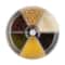 Premium 6 Grid Rice Dispenser Food Storage Container 360 Rotating Kitchen Organizer With Lid 1