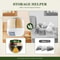 Premium 6 Grid Rice Dispenser Food Storage Container 360 Rotating Kitchen Organizer With Lid 9