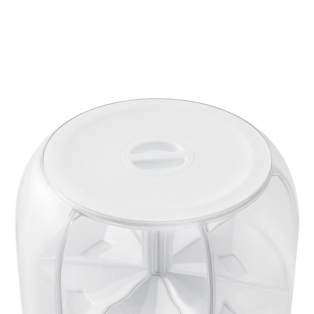Premium 6 Grid Rice Dispenser Food Storage Container 360 Rotating Kitchen Organizer With Lid 3