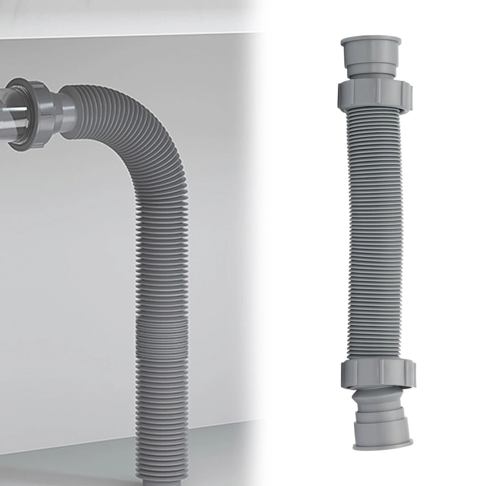 Premium Adjustable Flexible Sink Drain Pipe P Trap Expandable 0