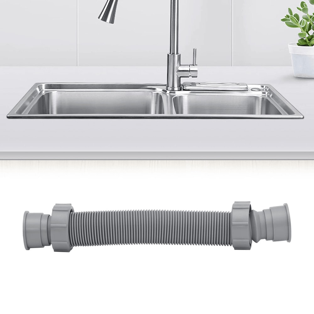 Premium Adjustable Flexible Sink Drain Pipe P Trap Expandable 13