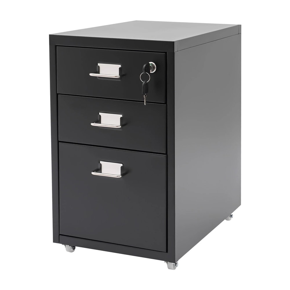 Premium Lockable Mobile File Cabinet Metal Vertical Filing Cabinet For Office Home Under Desk Stor 13