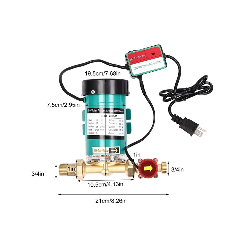 Household Water Pressure Booster Pump Outlet Automatic Stable Flow 11