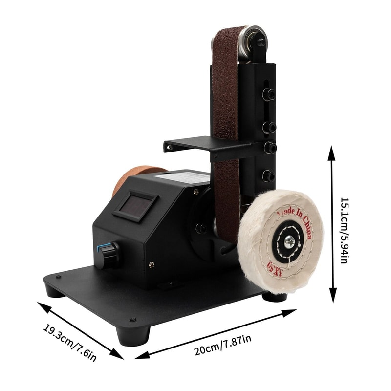 Premium Mini Belt Sander Knife Sharpener Machine Electric Polishing Grinding Tool 7