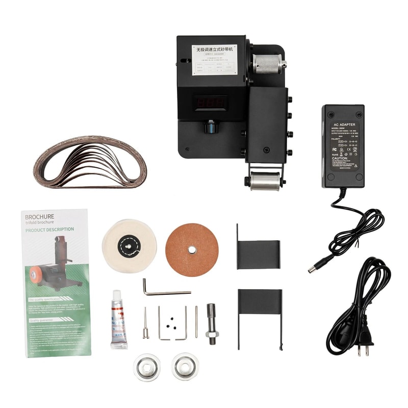 Premium Mini Belt Sander Knife Sharpener Machine Electric Polishing Grinding Tool 8