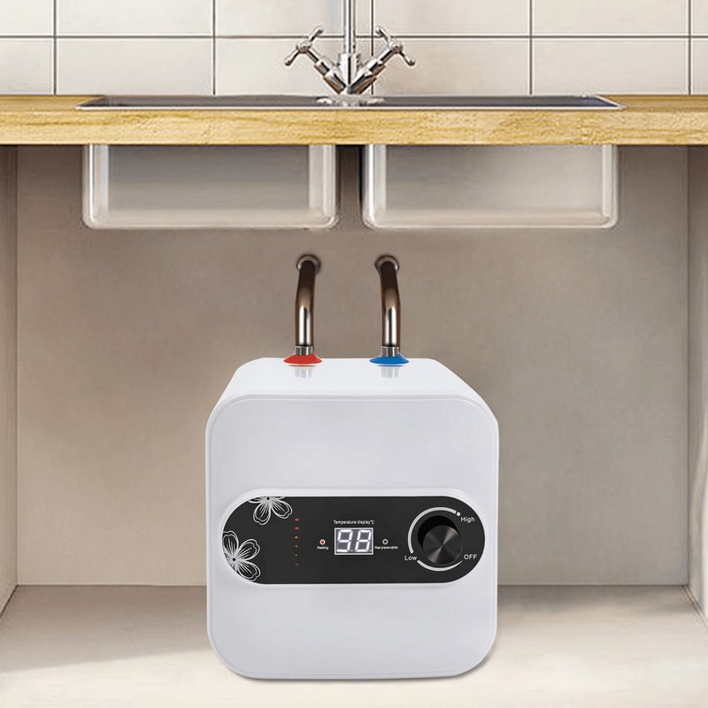 Compact Electric Mini Tank Water Heater For RV Under Sink Hot Water 0