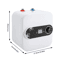 Compact Electric Mini Tank Water Heater For RV Under Sink Hot Water 15