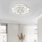 Modern Acrylic LED Ceiling Light Flower Shaped Crystal Chandelier Lamp 2