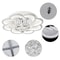 Modern Acrylic LED Ceiling Light Flower Shaped Crystal Chandelier Lamp 3