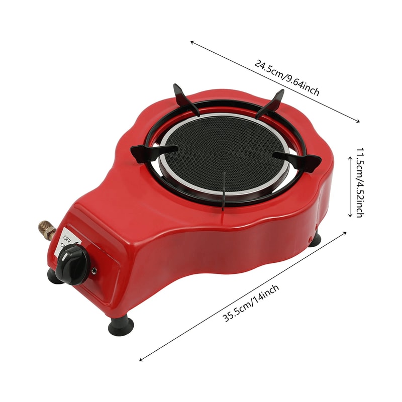 Modern Portable Gas Stove Compact Single Burner Gas Stove For Indoor Outdoor Cooking 6
