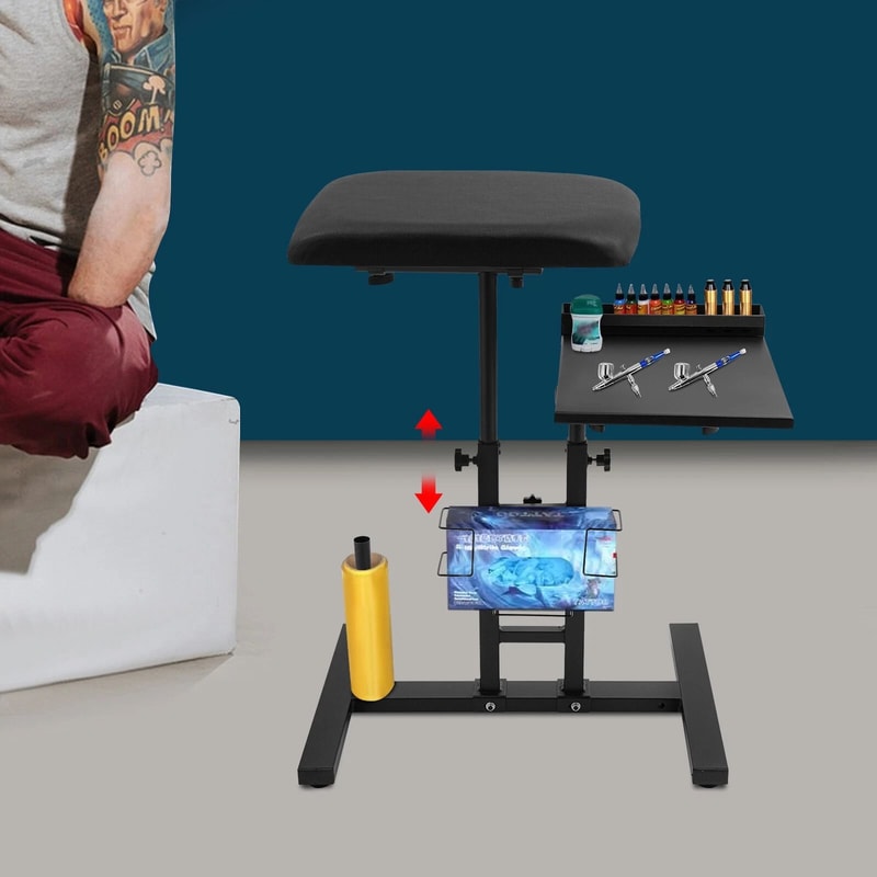 Adjustable Tattoo Arm Rest Stand With Workbench 3