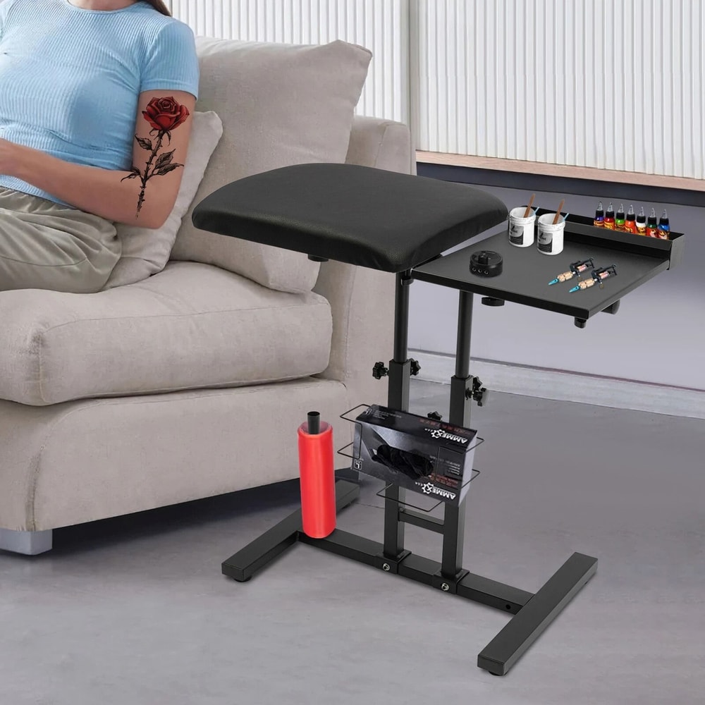 Adjustable Tattoo Arm Rest Stand With Workbench 0