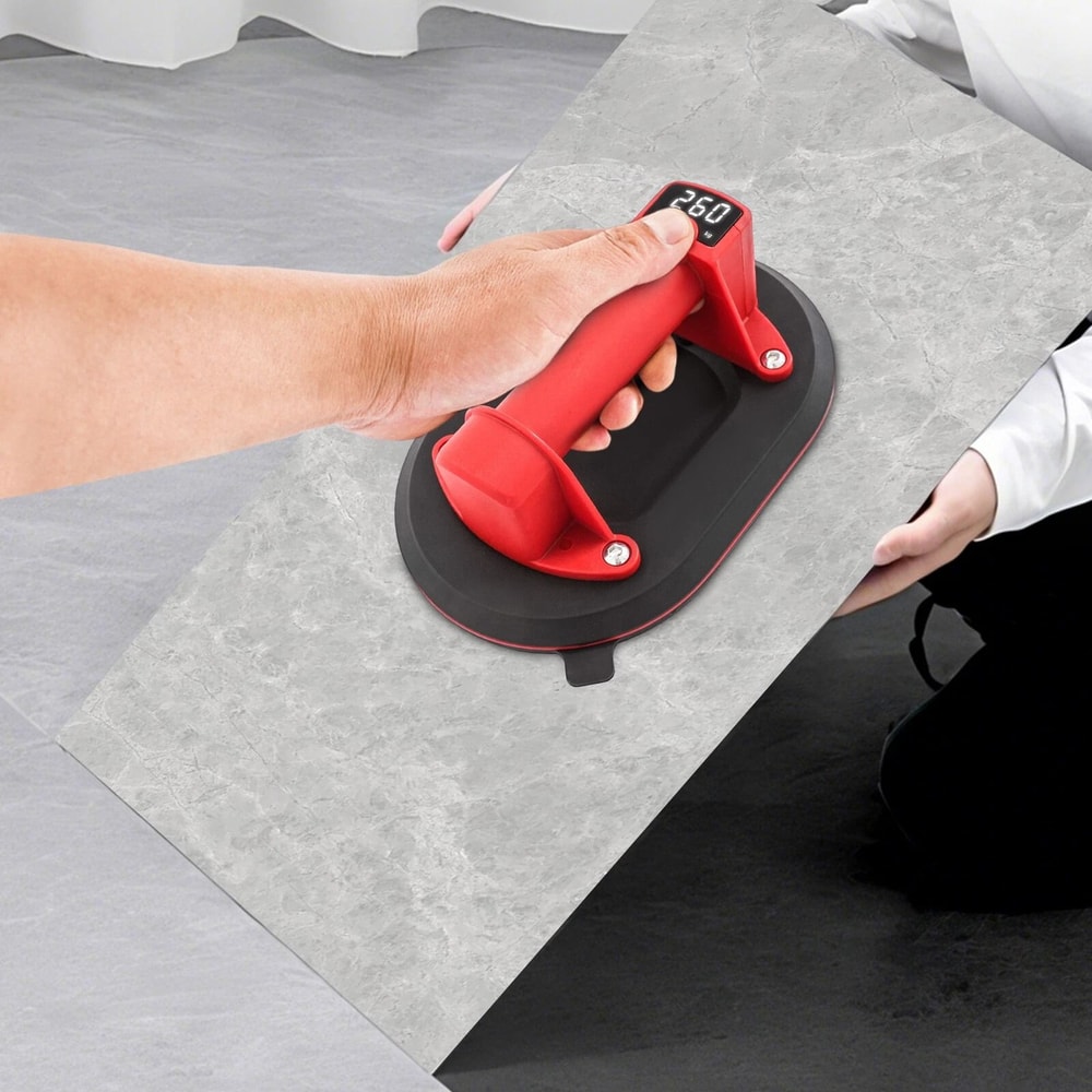 Electric Vacuum Suction Cup Lifter With Digital Display Heavy Duty Glass Tile Suction Cup Lifter 11