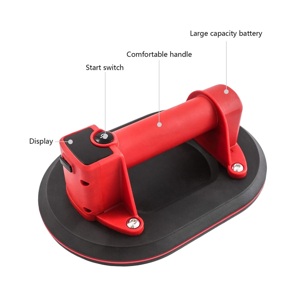 Electric Vacuum Suction Cup Lifter With Digital Display Heavy Duty Glass Tile Suction Cup Lifter 14