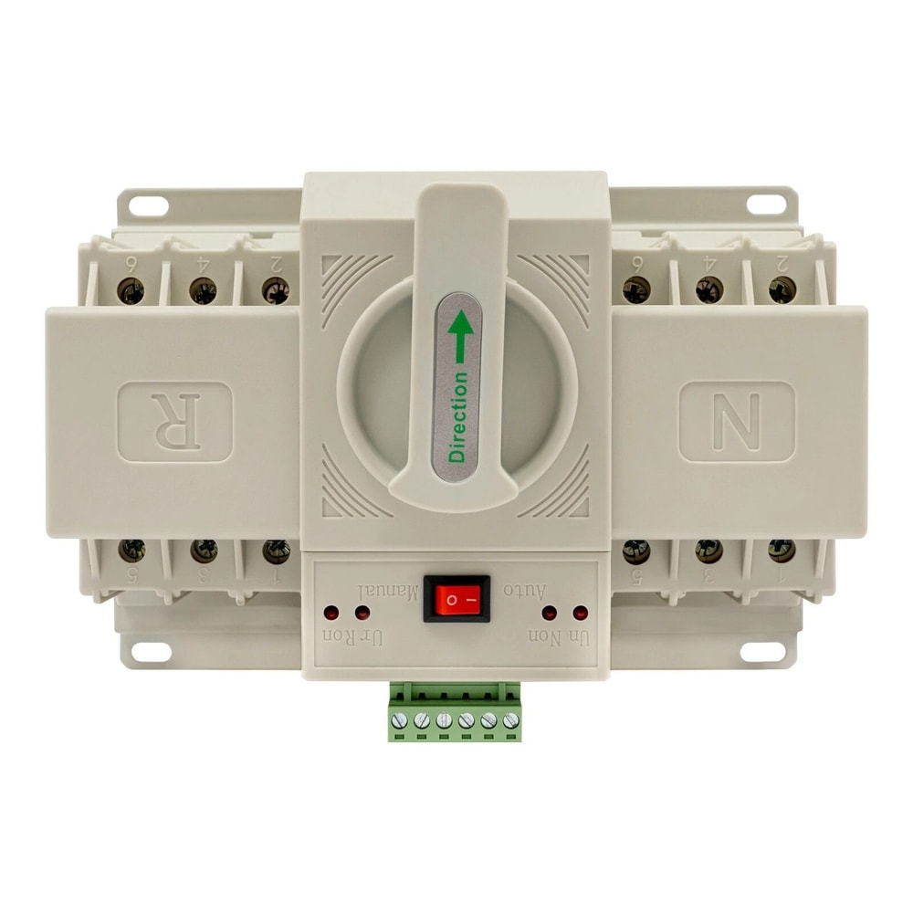 Automatic Transfer Switch 63A 3P ATS Dual Power Self Cast CB Level For Home Generator Backup 1