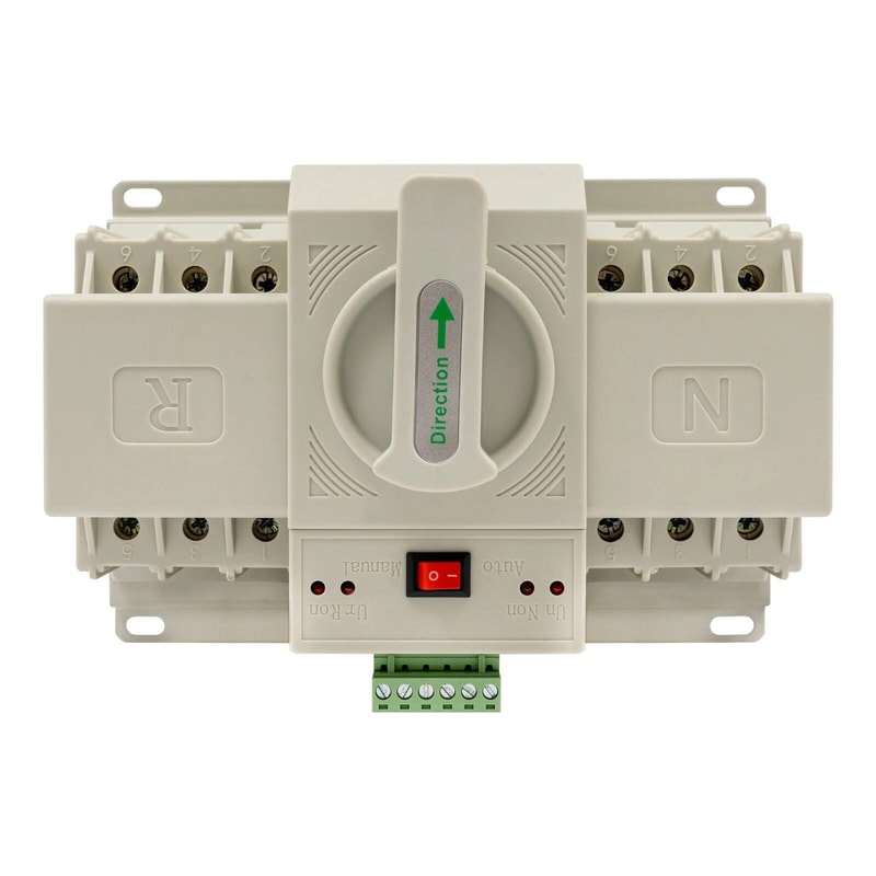 Automatic Transfer Switch 63A 3P ATS Dual Power Self Cast CB Level For Home Generator Backup 1