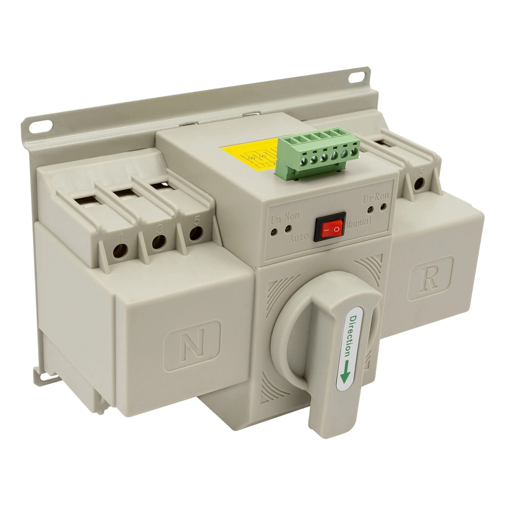 Automatic Transfer Switch 63A 3P ATS Dual Power Self Cast CB Level For Home Generator Backup 0