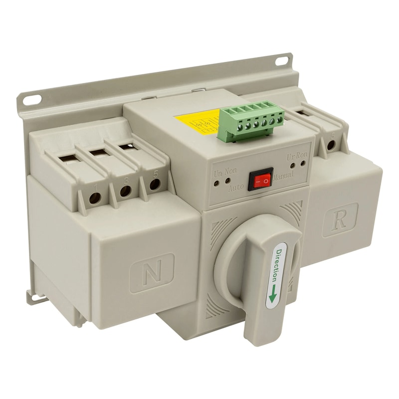 Automatic Transfer Switch 63A 3P ATS Dual Power Self Cast CB Level For Home Generator Backup 0