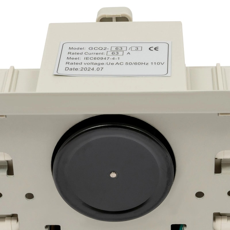Automatic Transfer Switch 63A 3P ATS Dual Power Self Cast CB Level For Home Generator Backup 6