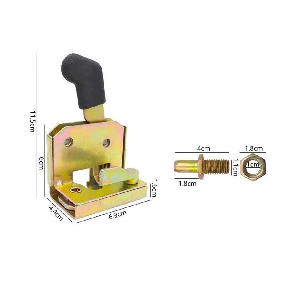 Heavy Duty Universal Tractor Door Handle Set With Heavy Equipment Door Lock 13