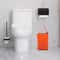Premium Hands Free Foot Pedal Trash Can Modern Rectangular Step On Garbage Bin In Orange 11