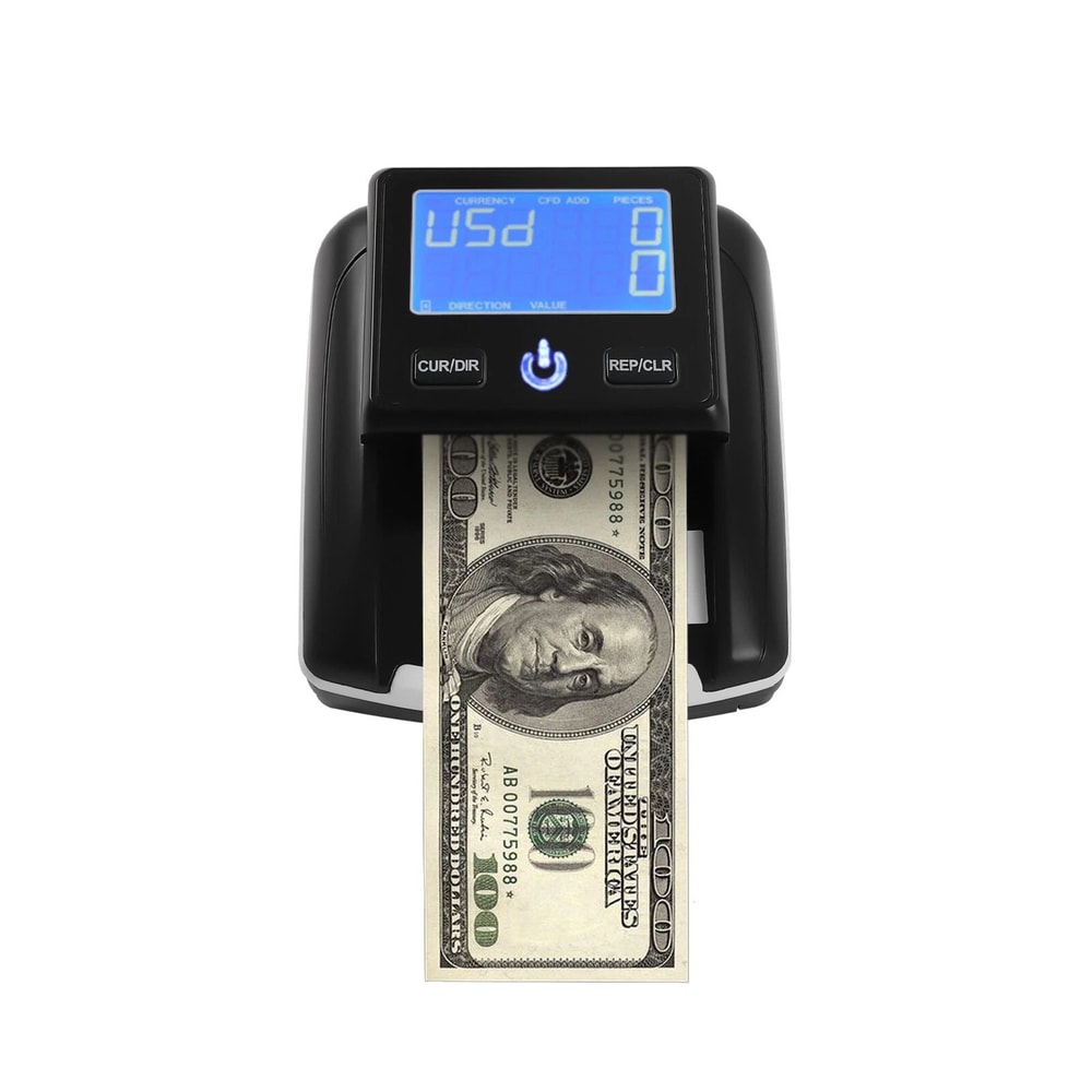 Premium Portable Counterfeit Bill Detector With Rechargeable Currency Checker For USD EUR 8