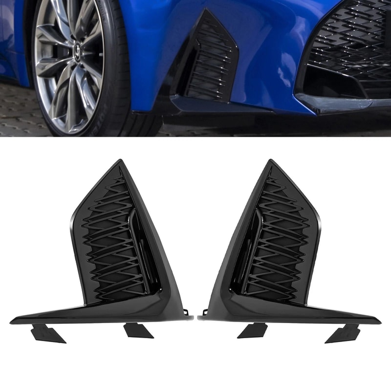 Premium Front Lower Bumper Grille Lexus Fog Light Cover Set 19
