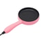 Premium Pink Compact Electric Skillet Non Stick Mini Frying Pan With Wooden Spatula 7