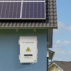 premium 4 string pv combiner box with 63a breaker robust solar combiner box for safe dc solar array management