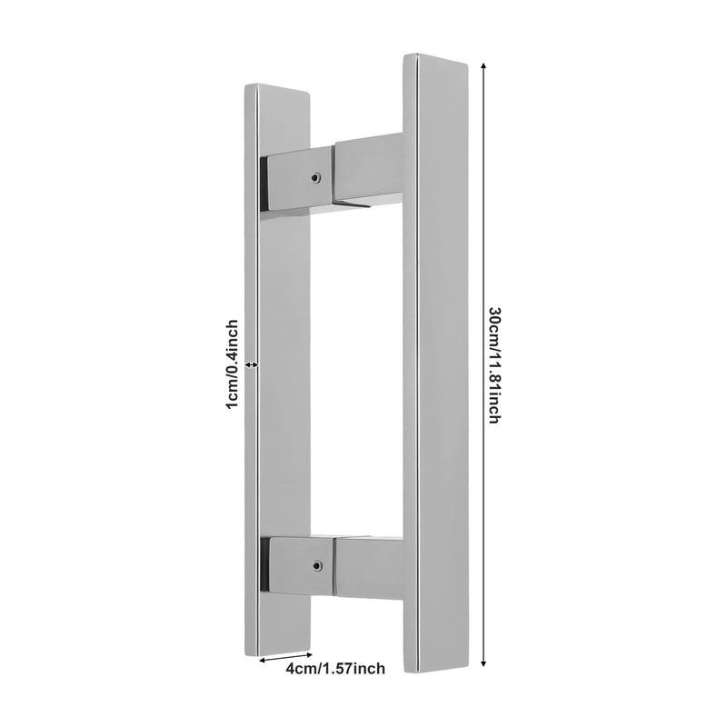 Premium H Shaped Stainless Steel Sliding Door Handle Dual Sided Push Pull Design 5