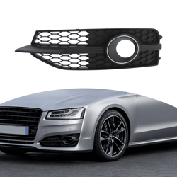premium front bumper fog light cover grille for audi a7 s line s7 (left, abs)