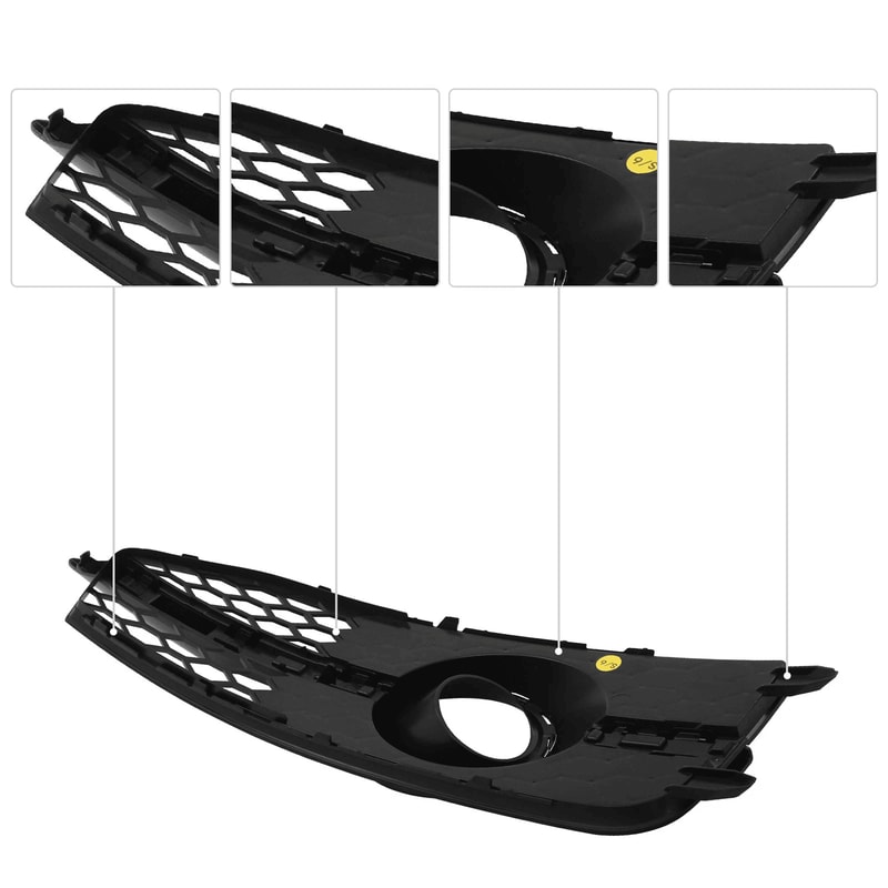 Premium Front Bumper Fog Light Cover Grille For Audi A7 S Line S7 Left ABS 9