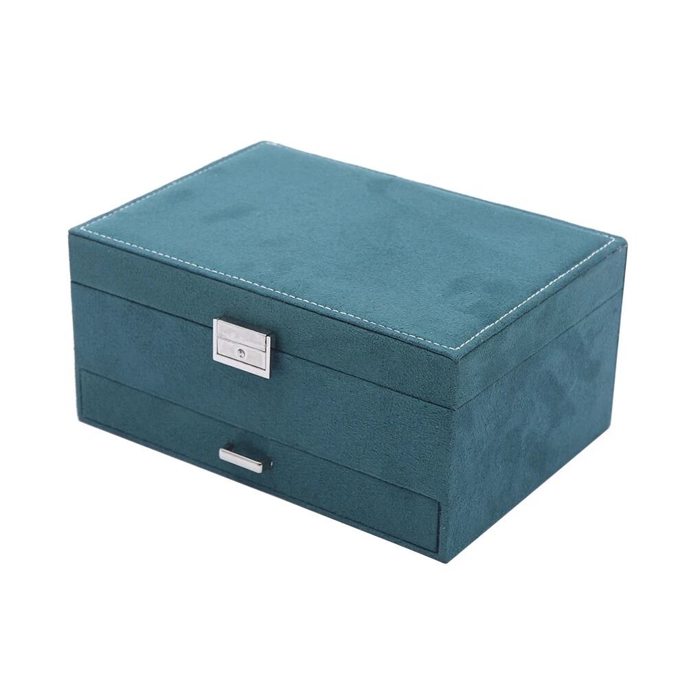 Premium 3 Layer Jewelry Organizer Box Large Capacity Jewelry Box For Ring Earring Necklace Storage 2