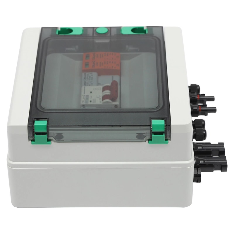 Premium Solar PV Combiner Box With DC Circuit Breaker 2 String Protection 5
