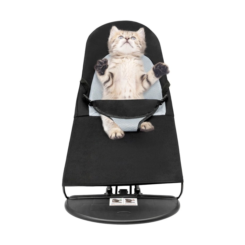 Premium Portable Pet Bed Rocking Chair Folding Dog Cat Lounge For Medium Pets 2