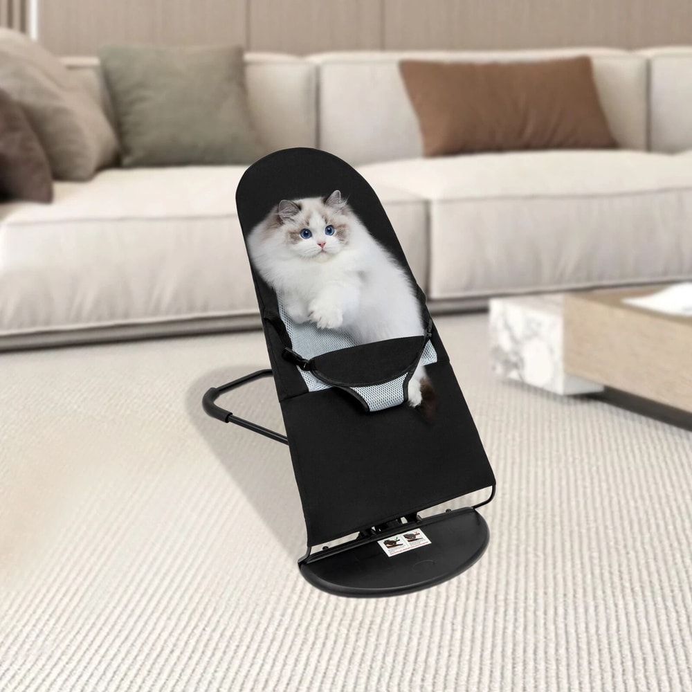 Premium Portable Pet Bed Rocking Chair Folding Dog Cat Lounge For Medium Pets 6