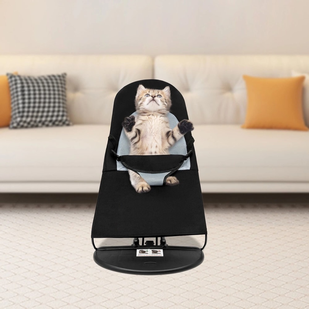Premium Portable Pet Bed Rocking Chair Folding Dog Cat Lounge For Medium Pets 8