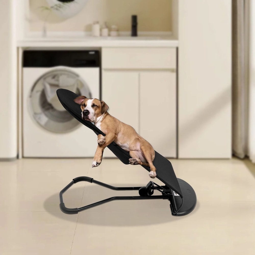 Premium Portable Pet Bed Rocking Chair Folding Dog Cat Lounge For Medium Pets 0