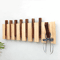 Premium Solid Wood Wall Mount Coat Rack With Flip Down Hooks Space Saving Entryway Organizer 3