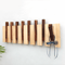 Premium Solid Wood Wall Mount Coat Rack With Flip Down Hooks Space Saving Entryway Organizer 3